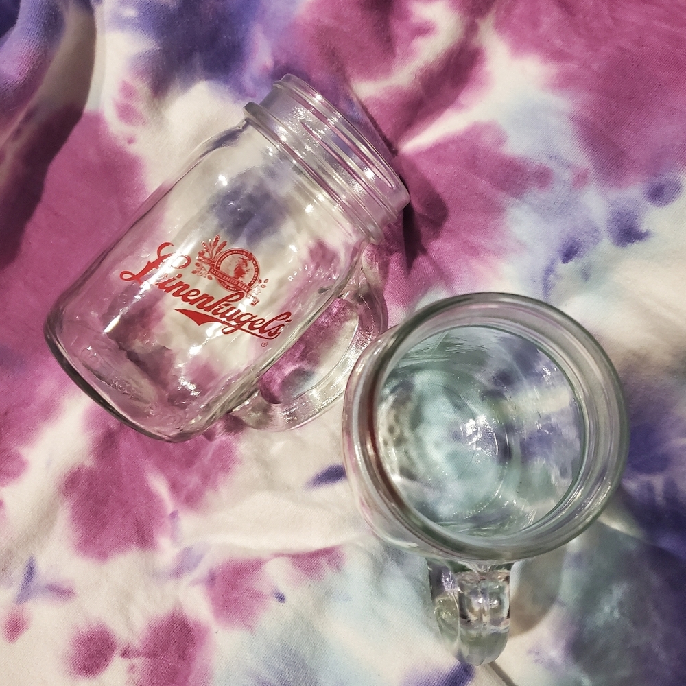 Leinenkugel's Glass Mason Jar Mugs